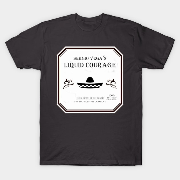 Sergio Vega's Liquid Courage T-Shirt by SurgeTheNerd